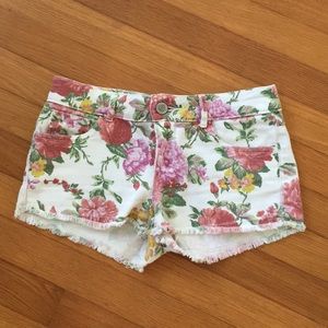 Floral Jean Shorts